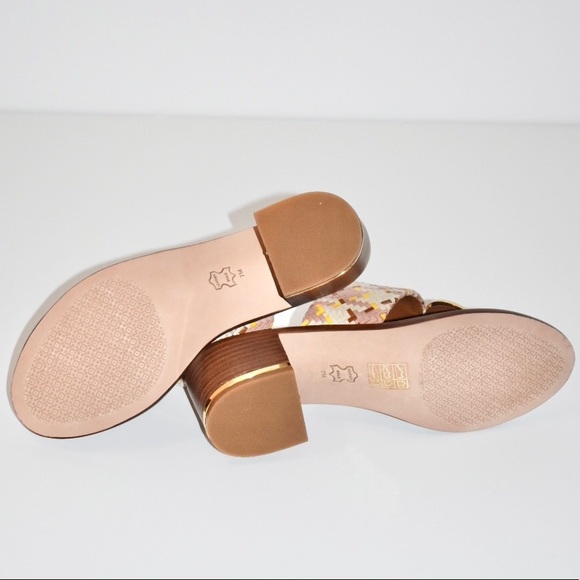 TORY BURCH PATOS DISK 44 MM SANDAL WOVEN NAPPA - Picture 7 of 8
